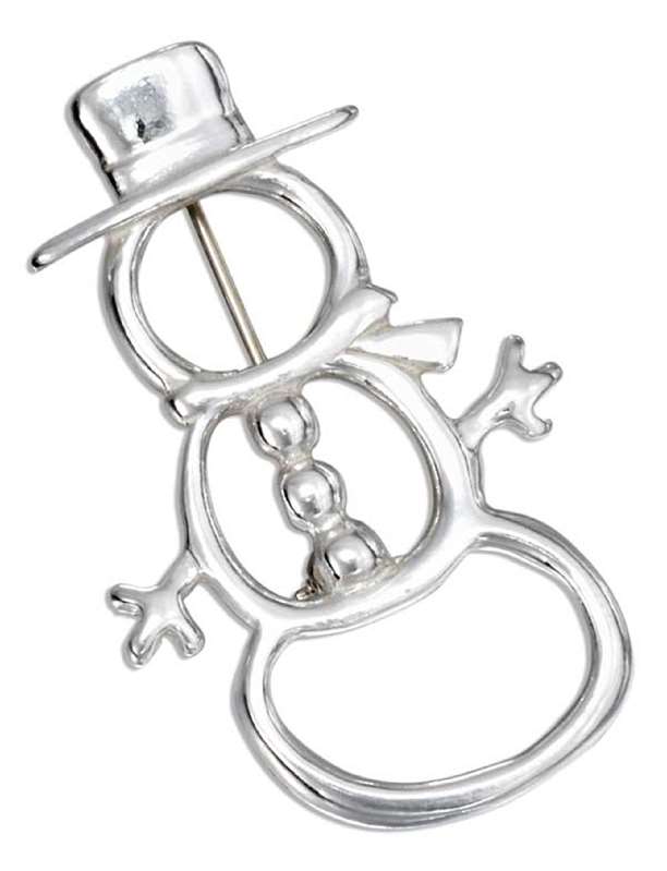 Snowman Brooch Pin Snowman Brooch Pin