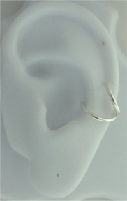 Left Or Right Single Nonpiercing Thin Round Wire Band Ear Cuff Left Or Right Single Nonpiercing Thin Round Wire Band Ear Cuff