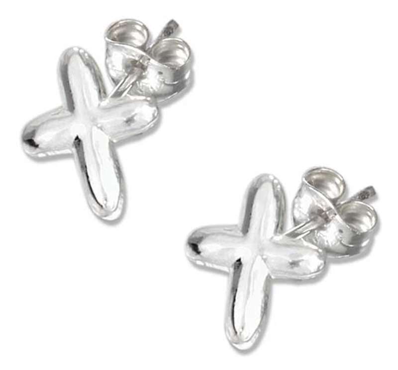 Small Christian Religious Cross Post Earrings Small Christian Religious Cross Post Earrings