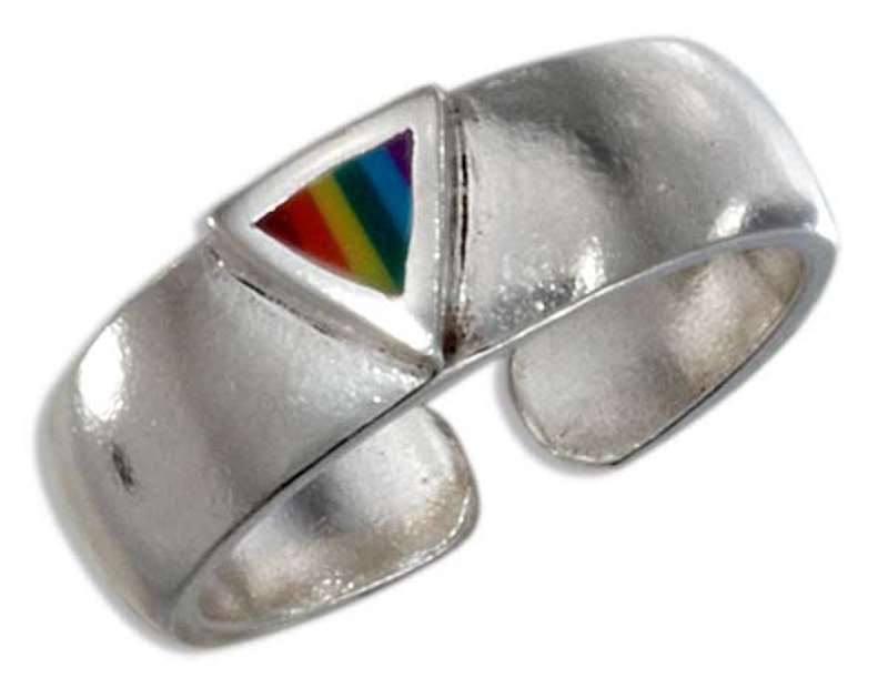 Triangle Rainbow Toe Ring Triangle Rainbow Toe Ring