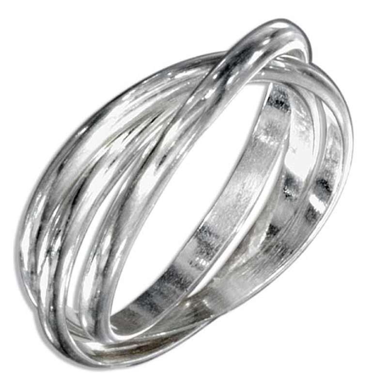 Unisex 3 Band Rolling Ring Or Russian Wedding Ring Unisex 3 Band Rolling Ring Or Russian Wedding Ring