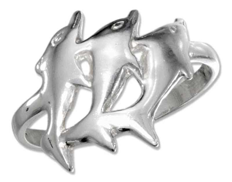Triple Dolphin Ring Triple Dolphin Ring