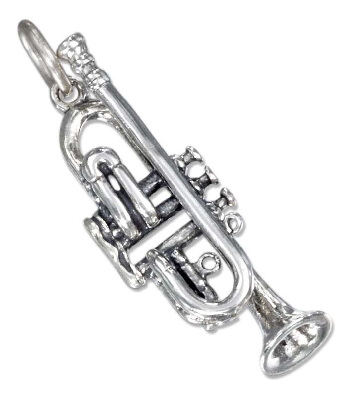 3D Trumpet Musical Instrument Charm 3D Trumpet Musical Instrument Charm