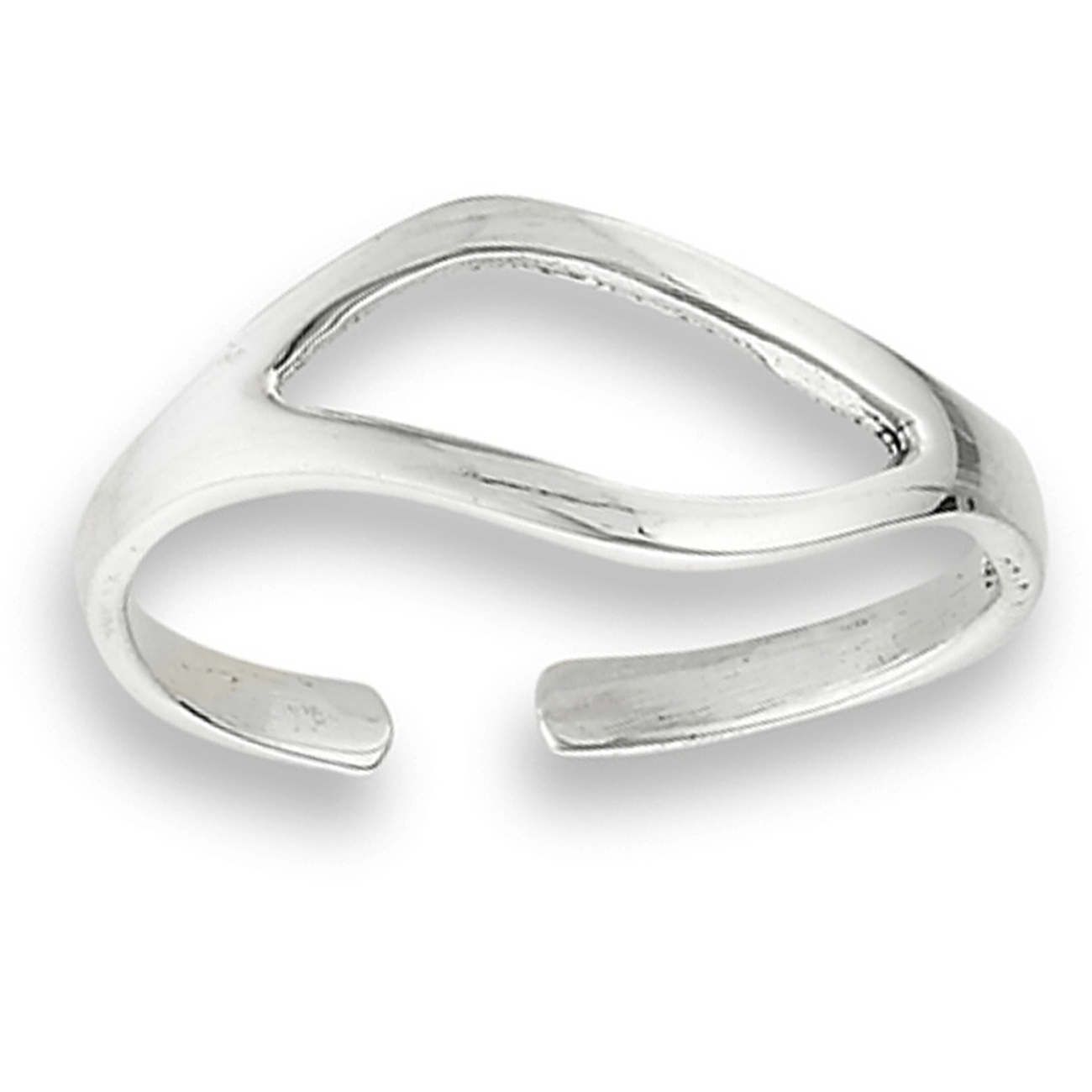Unique Curved Split Shank Adjustable Toe Ring Unique Curved Split Shank Adjustable Toe Ring