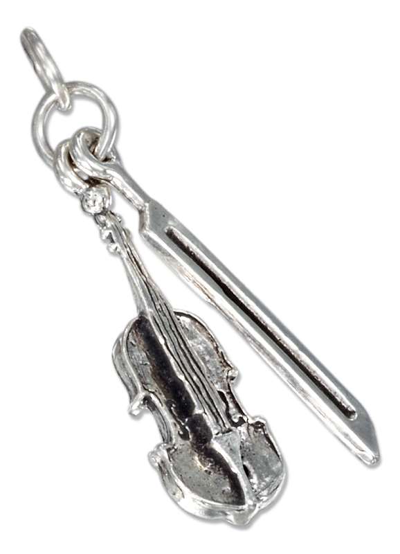 3D Violin Or Cello A Bow Musical Instrument Charm 3D Violin Or Cello A Bow Musical Instrument Charm