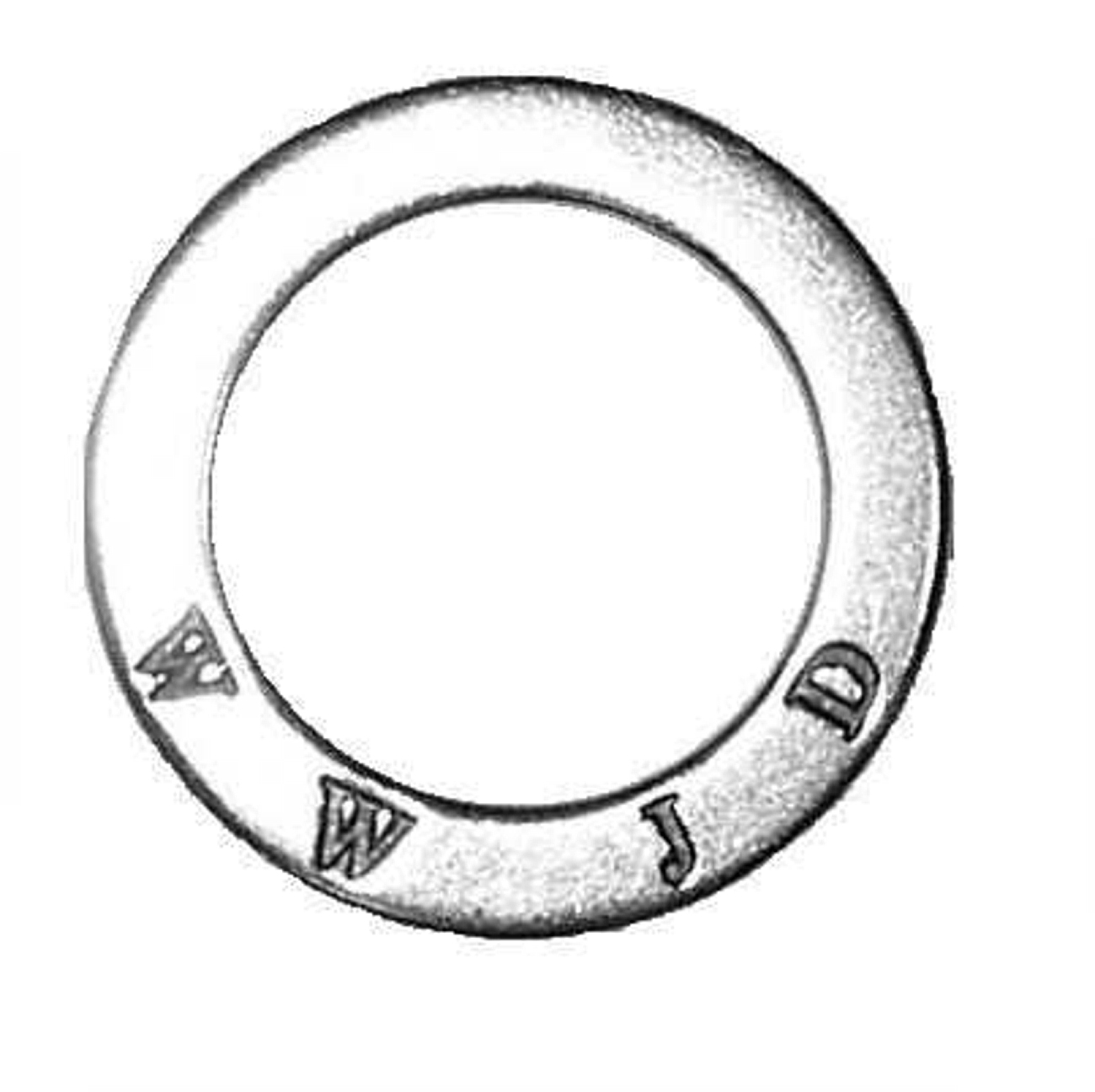 "WHAT WOULD JESUS DO" "WWJD?" Circle Shaped Affirmation Slide Pendant "WHAT WOULD JESUS DO" "WWJD?" Circle Shaped Affirmation Slide Pendant