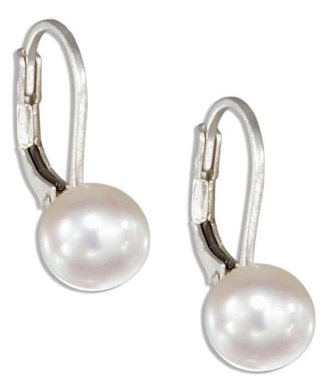 Sterling Silver Freshwater And Faux Pearl Earrings