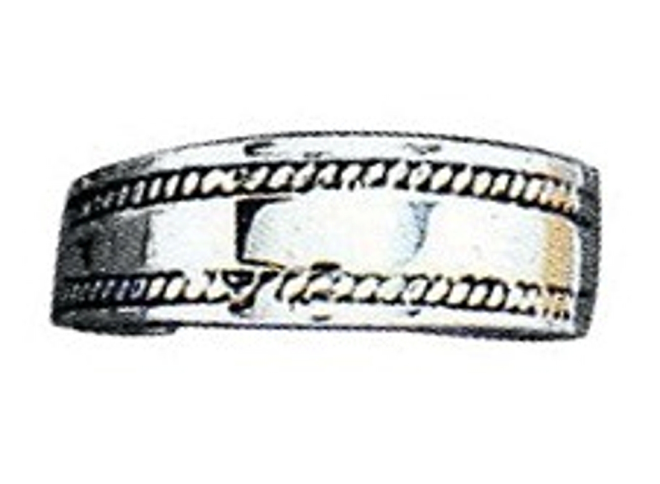 Plain Wide Graduated Band Rope Edging Adjustable Toe Ring Plain Wide Graduated Band Rope Edging Adjustable Toe Ring