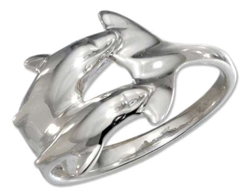 Double Dolphins Ring Double Dolphins Ring