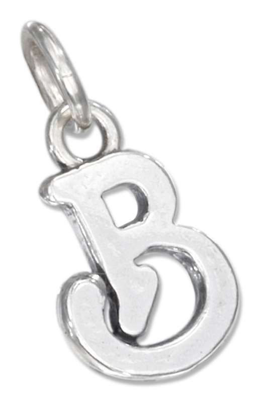 Scrolled Letter B Charm Scrolled Letter B Charm