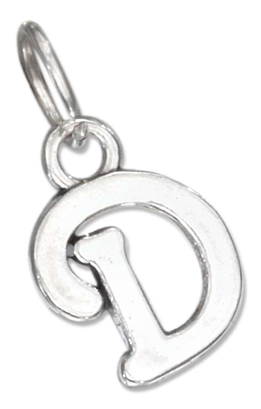 Scrolled Letter D Charm Scrolled Letter D Charm