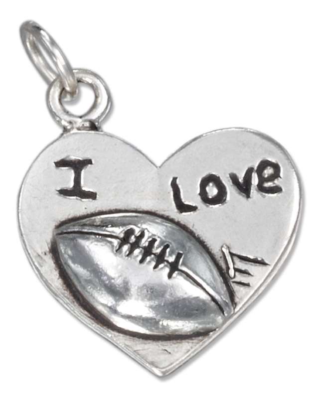 I LOVE FOOTBALL Charm I LOVE FOOTBALL Charm