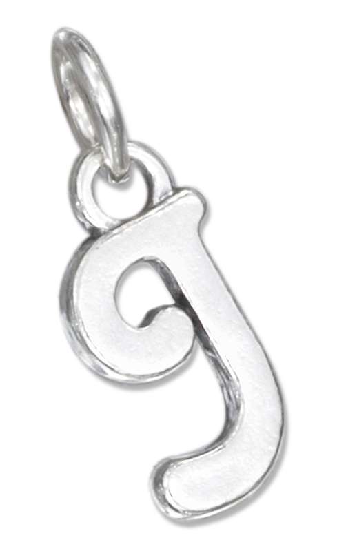 Scrolled Letter J Charm Scrolled Letter J Charm