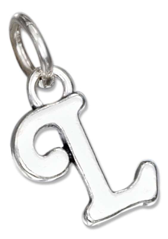 Scrolled Letter L Charm Scrolled Letter L Charm