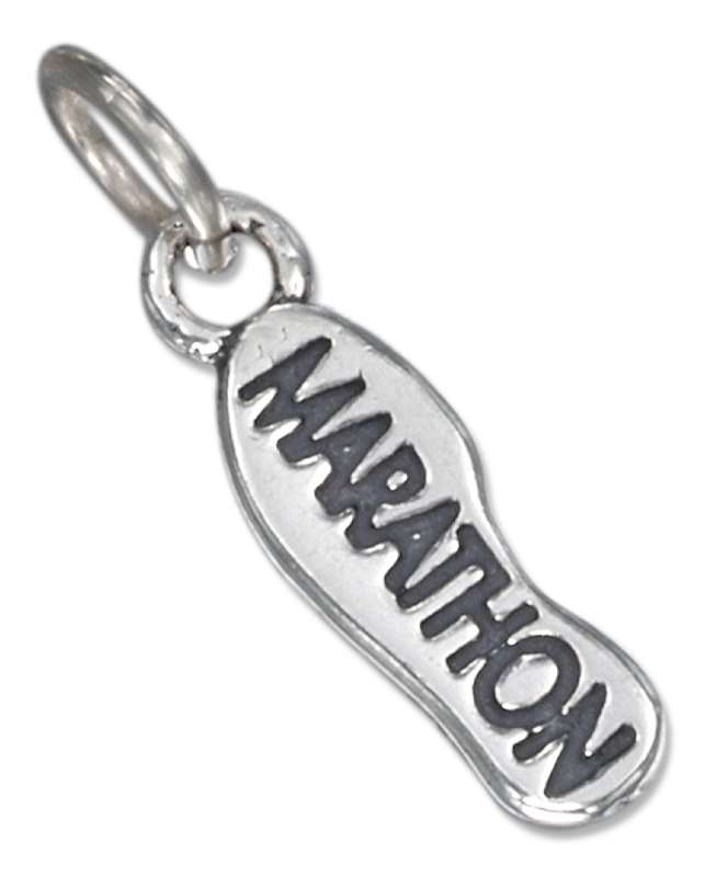 Marathon Shoe Foot Print Charm Marathon Shoe Foot Print Charm