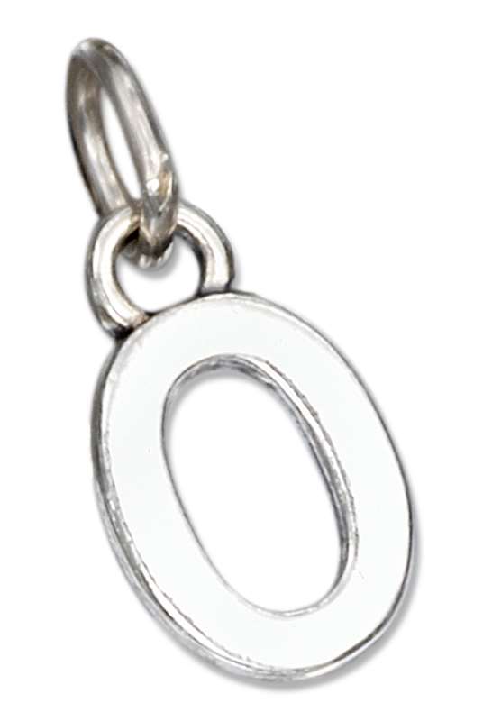 Scrolled Letter O Charm Scrolled Letter O Charm