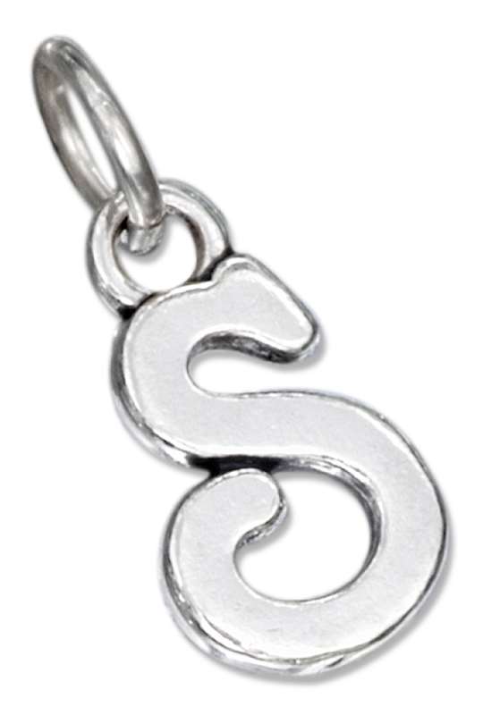 Scrolled Letter S Charm Scrolled Letter S Charm