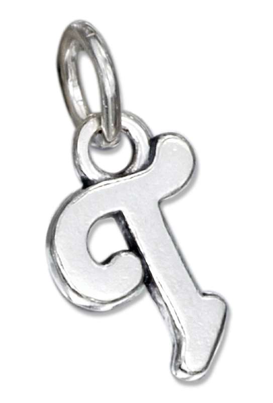 Scrolled Letter T Charm Scrolled Letter T Charm