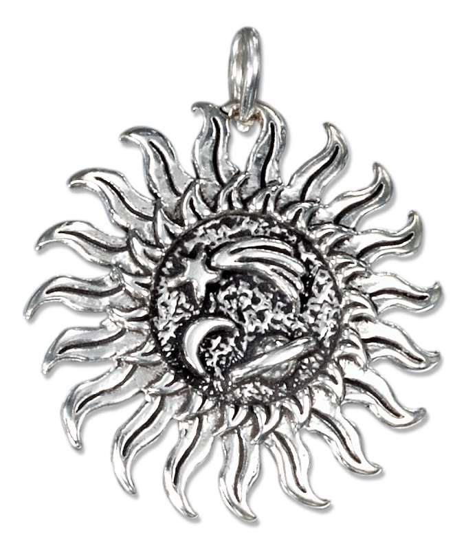 Celestial Sun Rays Shoot Star Moon Saturn Charm Celestial Sun Rays Shoot Star Moon Saturn Charm