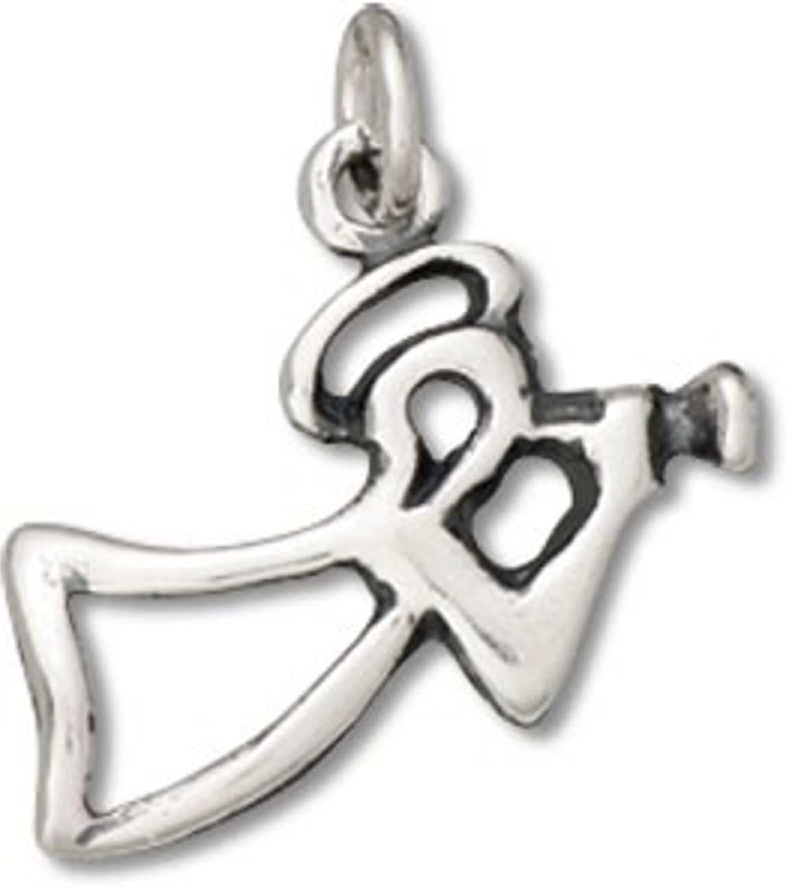 Angel With Halo Blowing Trumpet Charm Angel With Halo Blowing Trumpet Charm
