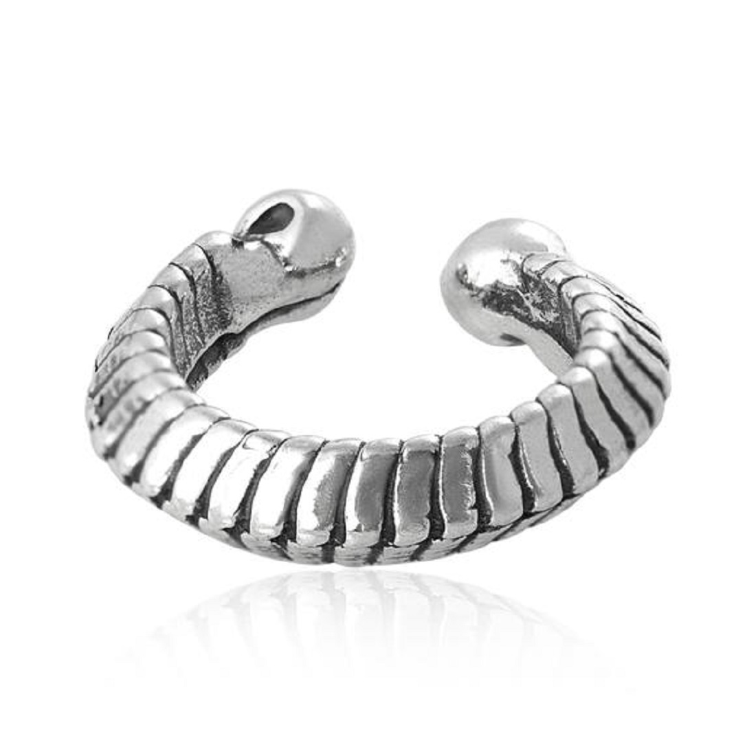 Roly Poly Textured Bali Style Band Outer Ear Cuff Roly Poly Textured Bali Style Band Outer Ear Cuff