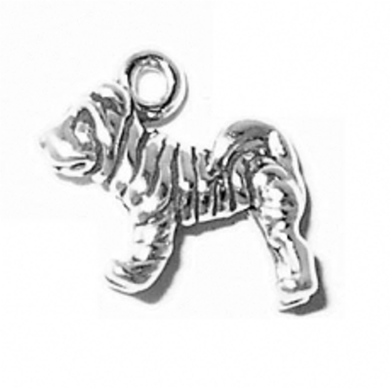 3D Small Wrinkled Shar Pei Dog Breed Charm 3D Small Wrinkled Shar Pei Dog Breed Charm