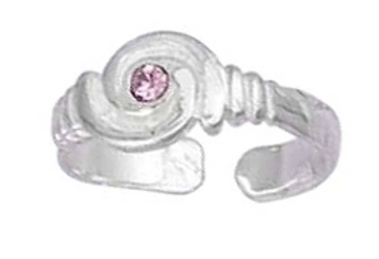 Pink Crystal Hurricane Toe Ring Pink Crystal Hurricane Toe Ring